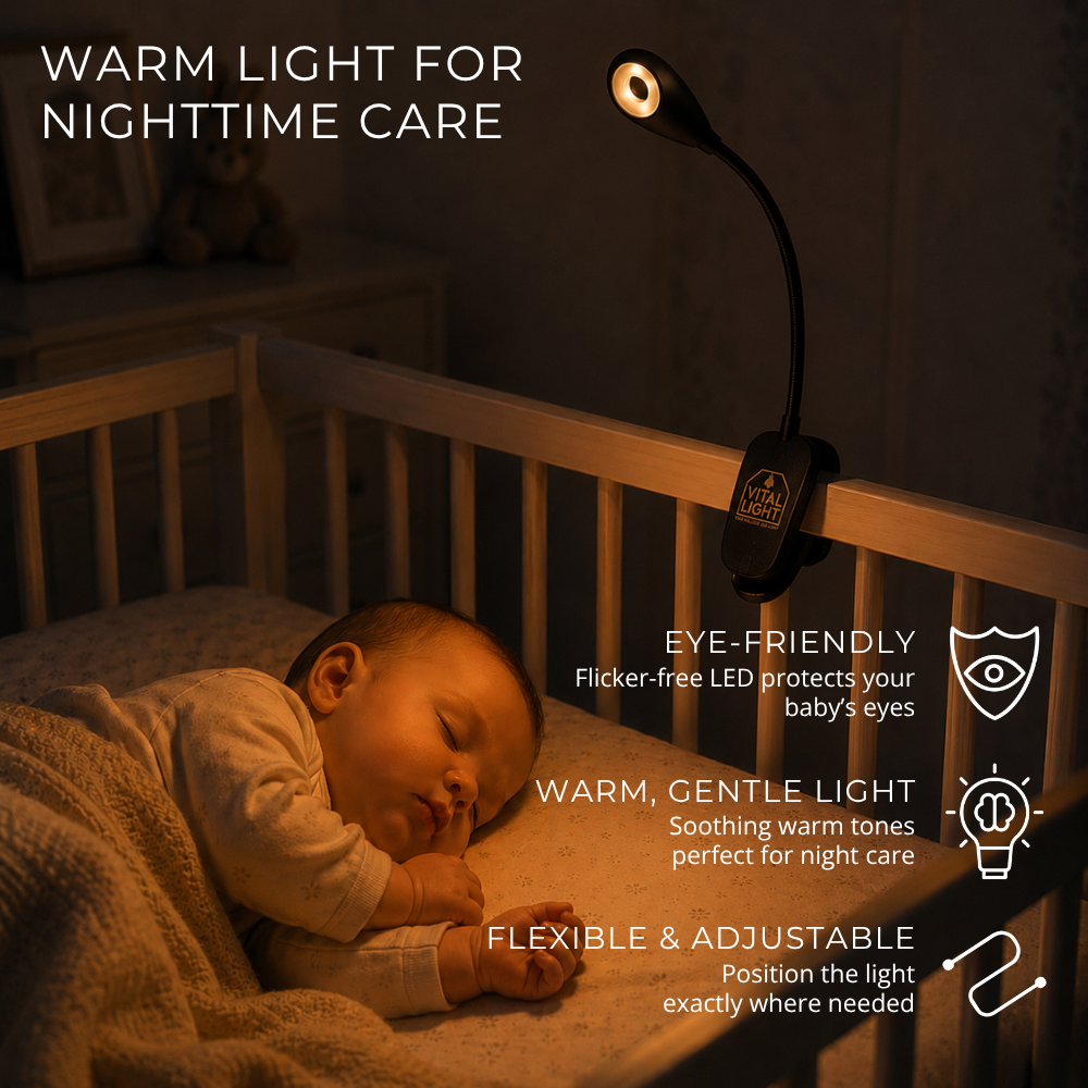 Vital Clip: Warm Light for Nighttime Care